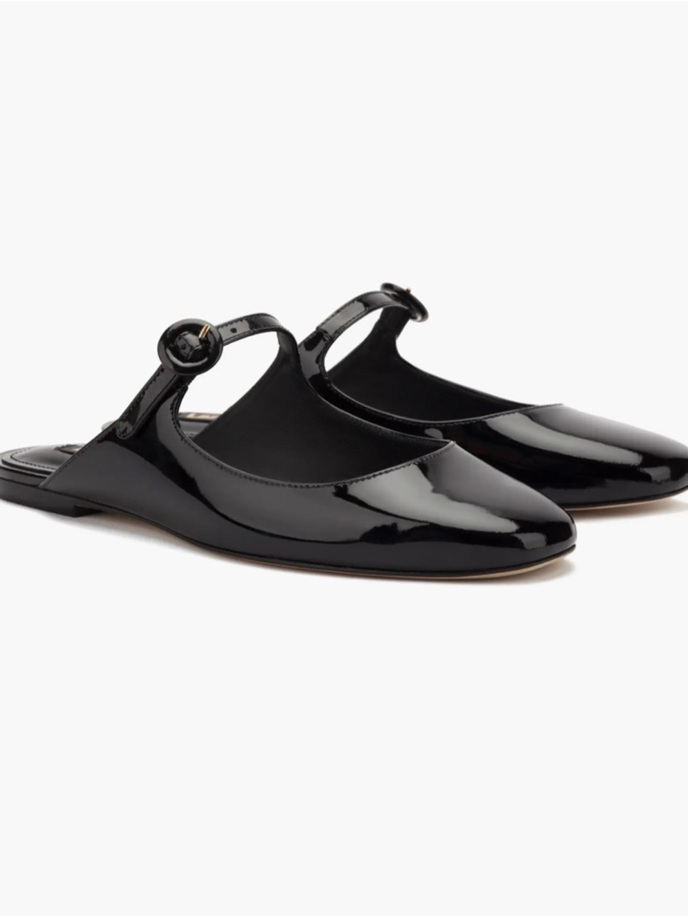 Larroude Blair Mule Black Patent leather